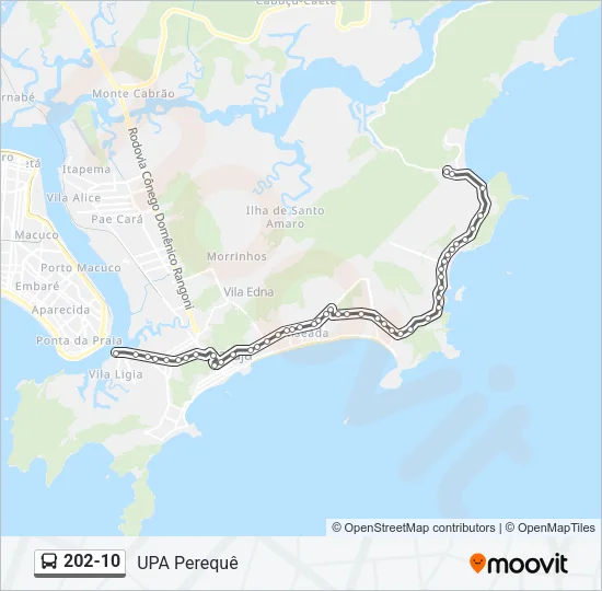 202-10 Bus Line Map