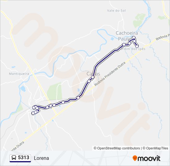 Mapa da linha 5313 de 