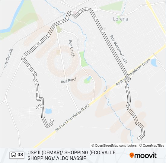 08 Bus Line Map