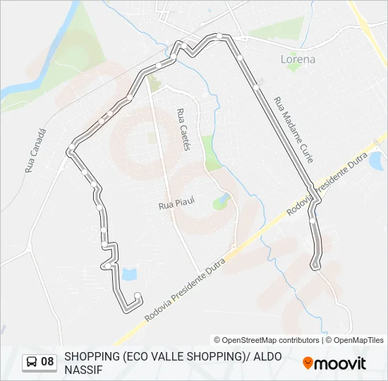 08 Bus Line Map