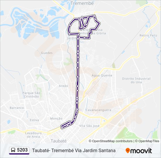 Mapa da linha 5203 de 