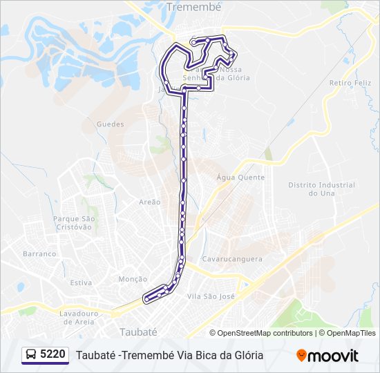 Mapa da linha 5220 de 