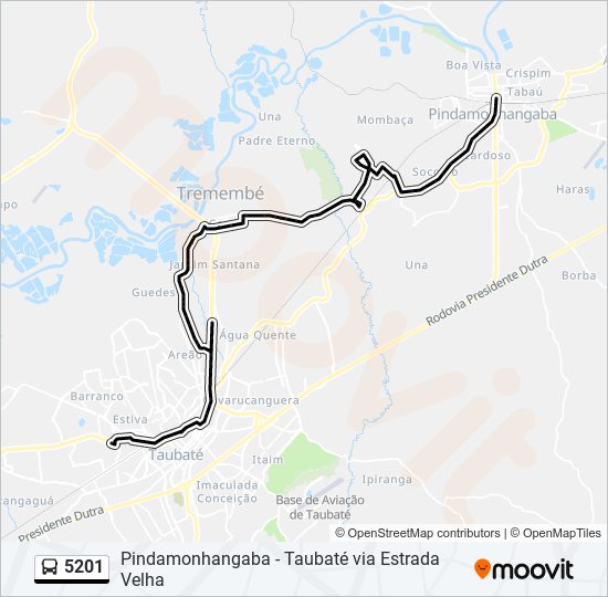 5201 bus Line Map