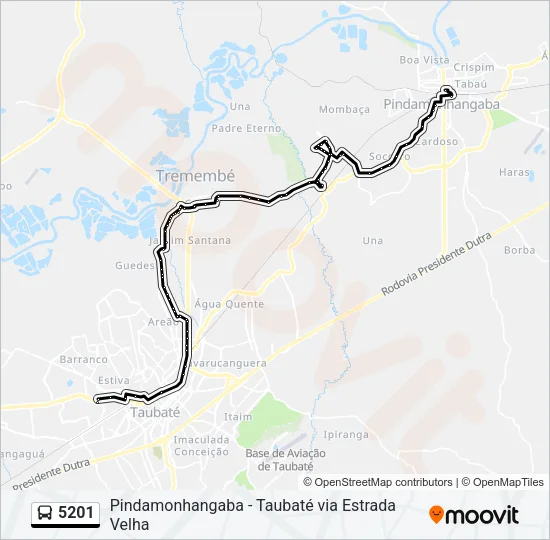 5201 Bus Line Map