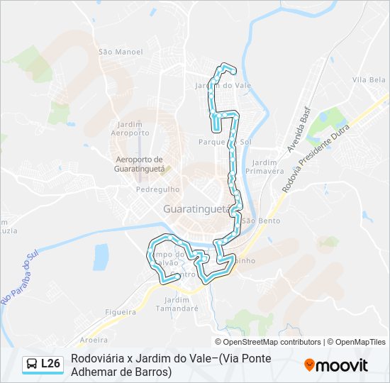 L26 Bus Line Map