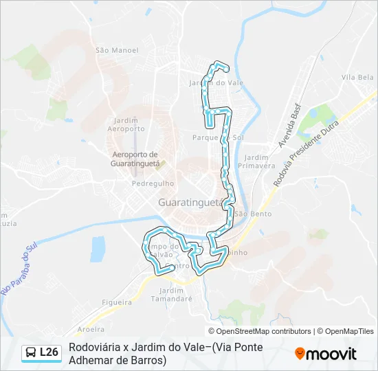 L26 Bus Line Map