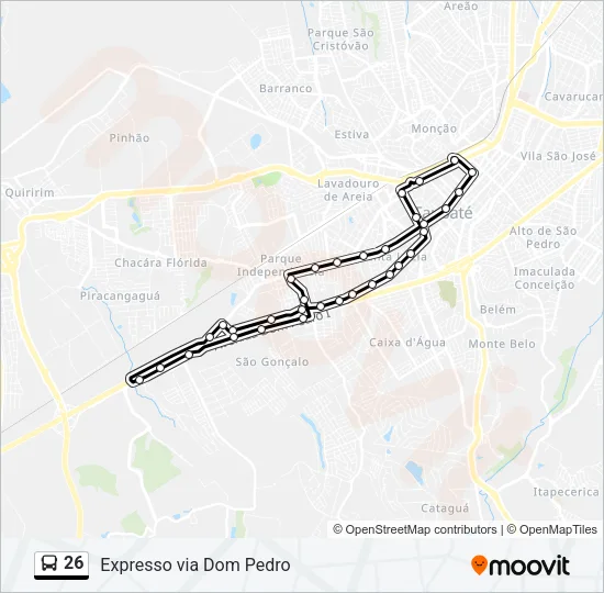 26 Bus Line Map