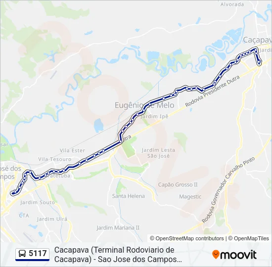 5117 Bus Line Map