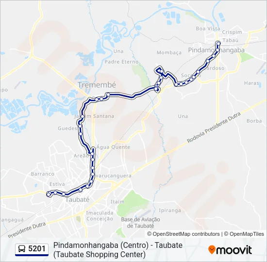 5201 Bus Line Map