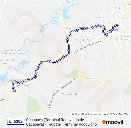 5202 Bus Line Map