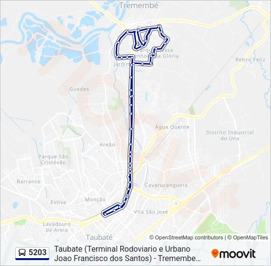5203 Bus Line Map