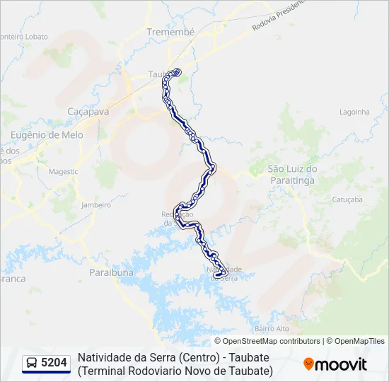 5204 Bus Line Map