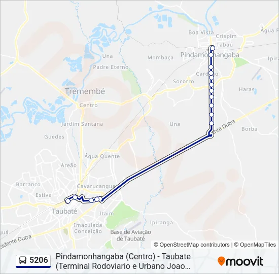 5206 Bus Line Map