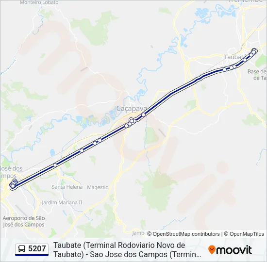 5207 Bus Line Map