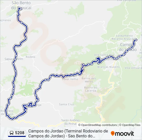 5208 Bus Line Map