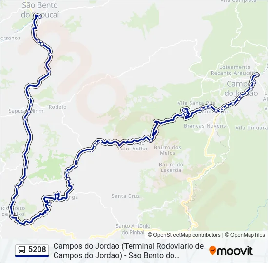 5208 Bus Line Map
