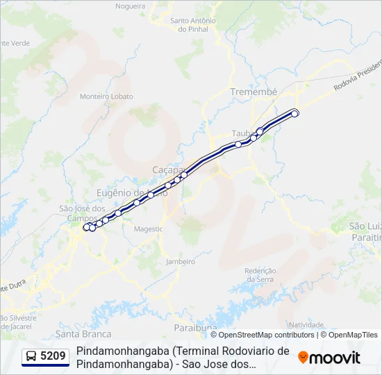 5209 Bus Line Map
