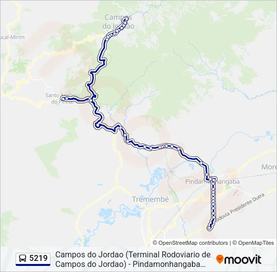 5219 Bus Line Map