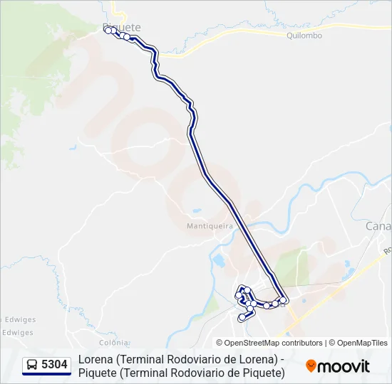 5304 Bus Line Map