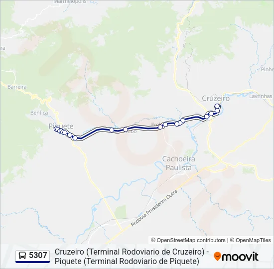 5307 Bus Line Map