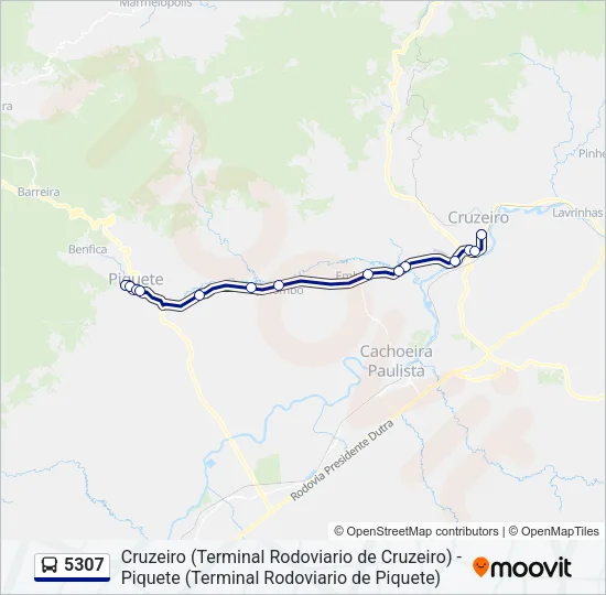 5307 Bus Line Map