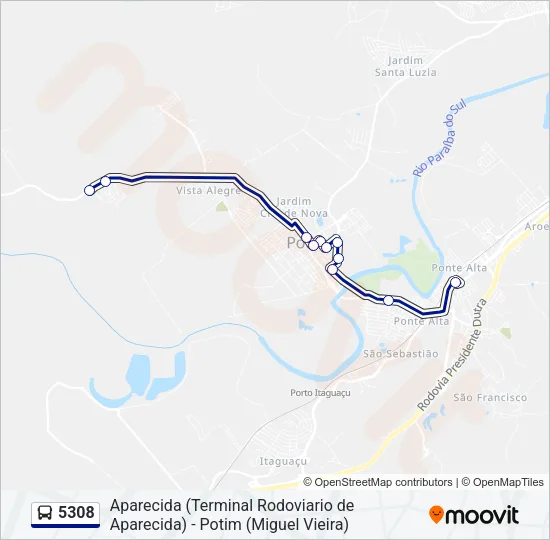 5308 Bus Line Map