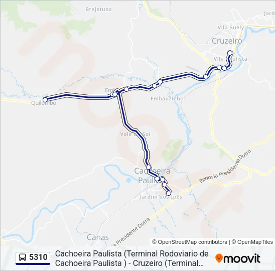 5310 Bus Line Map