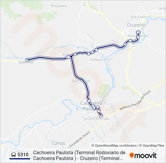 5310 Bus Line Map