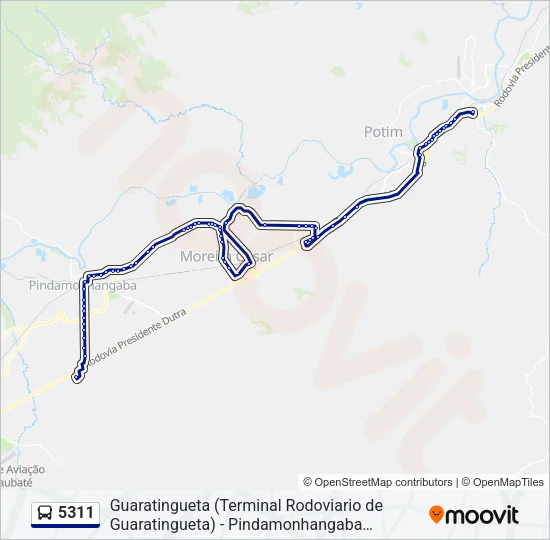 5311 Bus Line Map