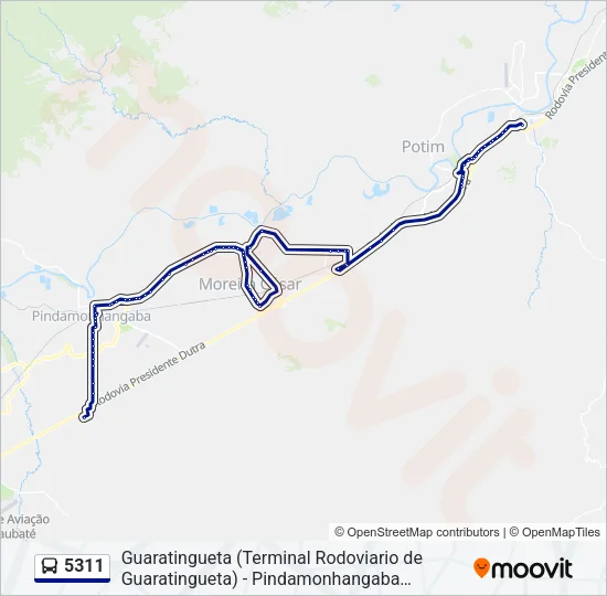5311 Bus Line Map