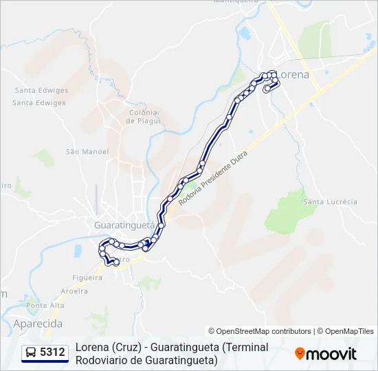 5312 Bus Line Map