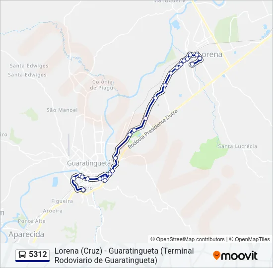 5312 Bus Line Map