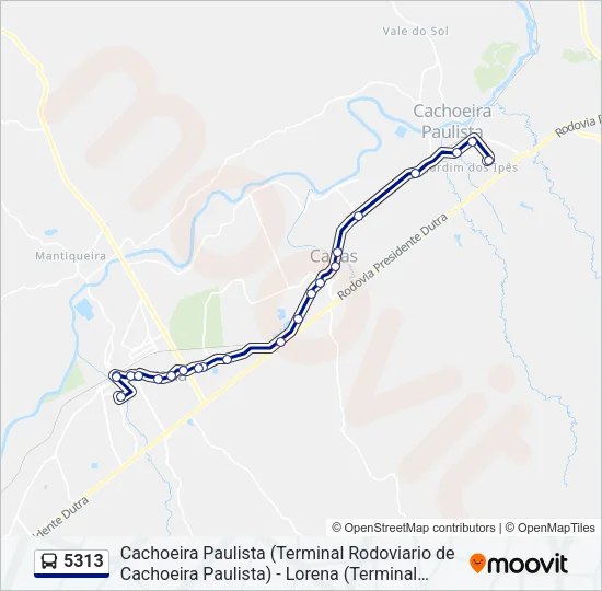 5313 Bus Line Map