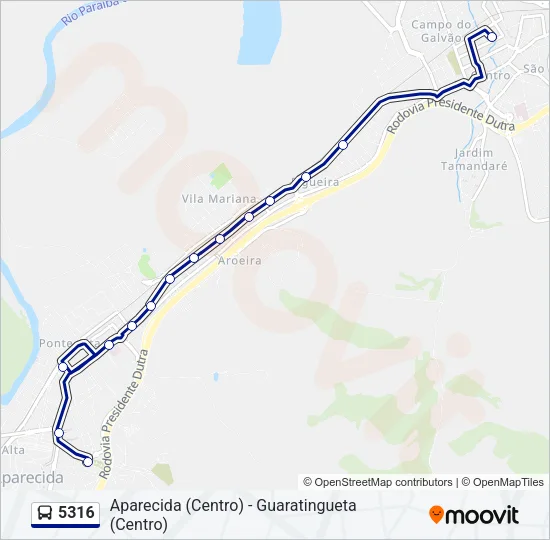 5316 Bus Line Map