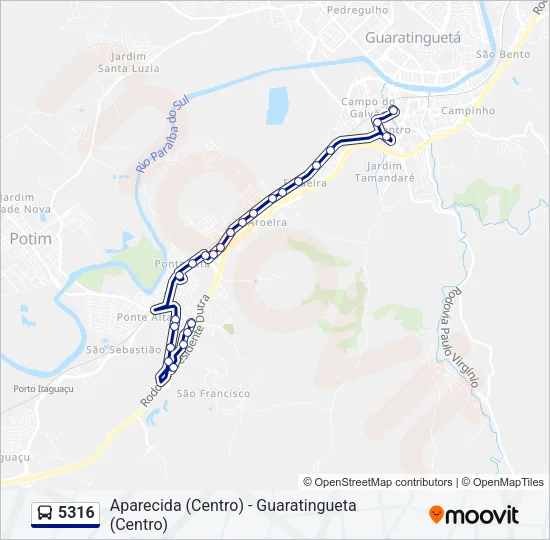 5316 Bus Line Map