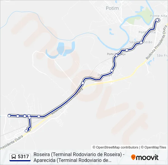5317 Bus Line Map