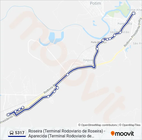 5317 Bus Line Map