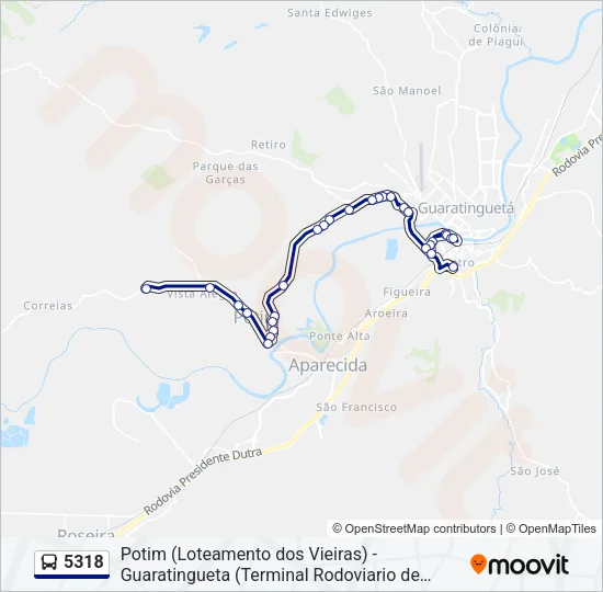 5318 Bus Line Map