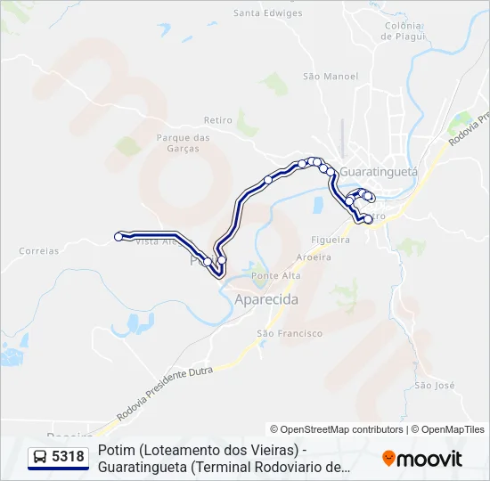 5318 Bus Line Map