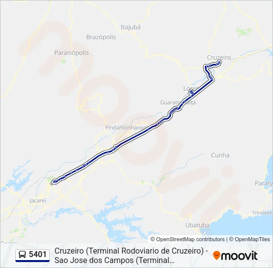 5401 Bus Line Map