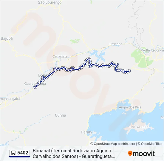 5402 Bus Line Map