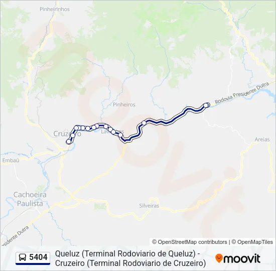 5404 Bus Line Map