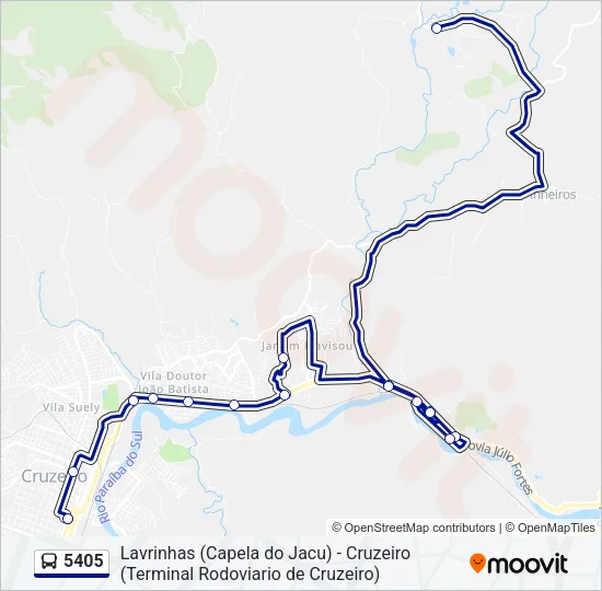 5405 Bus Line Map
