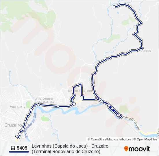 5405 Bus Line Map