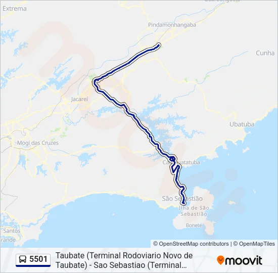 5501 Bus Line Map
