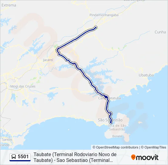 5501 Bus Line Map