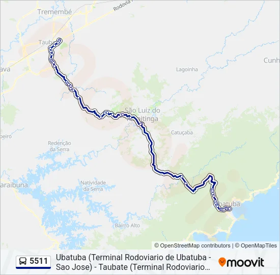 5511 Bus Line Map