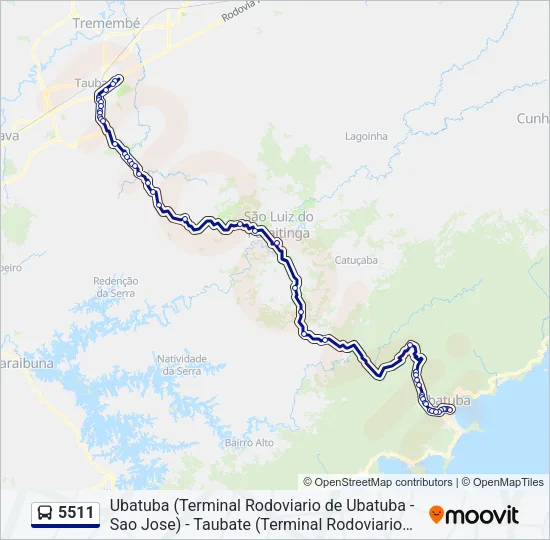 5511 Bus Line Map