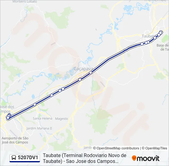 5207DV1 Bus Line Map