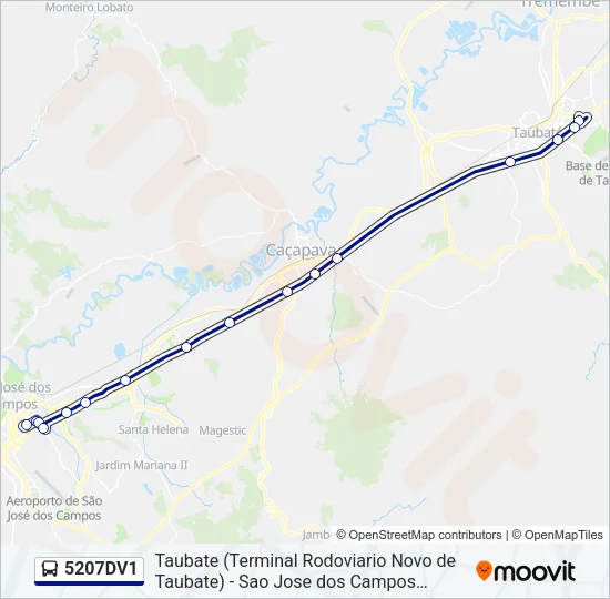 5207DV1 Bus Line Map